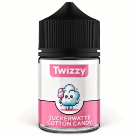 Twizzy Cotton Candy Food Flavouring, 60 ml, Intense Aroma - Ideal for Baking, Food & Drinks, Also for Mist, Mist etc