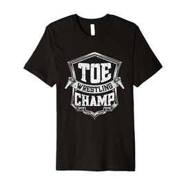 Toe Wrestling Champ Badge Vintage Style Premium T-Shirt