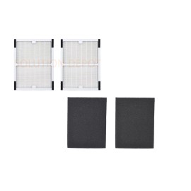 Aftermarket 2 Pack Hepa & Carbon Filters For Idylis A IAP-10-100, IAP-10-150, IAF-H-100A
