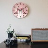 SPUNKER Clock for Bedroom,Pink High Heel Shoes Wall Clocks,Butterfly Battery