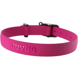 Waterproof Dog Collar - Durable, Comfortable and Adjustable Outdoor Dog Collar with Wear Resistant Buckle and ID Tag Ring for Large Dogs by Nuvuq (Pink, Large)