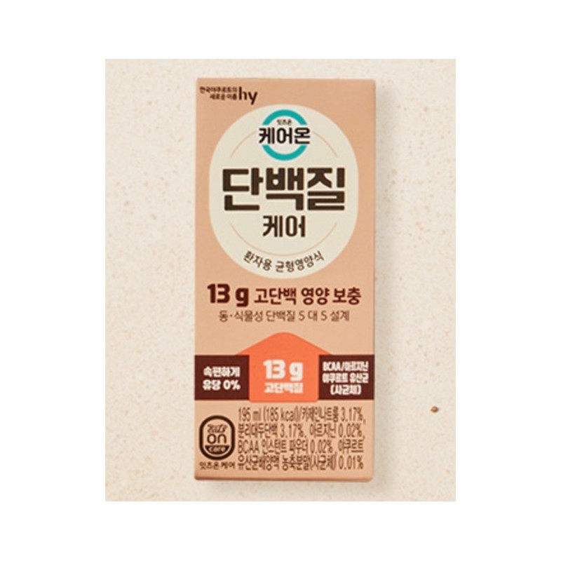 CareOn 에치와이 잇츠온 단백질케어 20p, 195ml, 20개 CareOn H1 It's