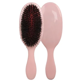 Boar Bristle Hair Brush Detangling Paddle Brush for Curly Fine Wavy Natural Hair, Anti-frizz Detangler Brush Styling Hairbrush for Women and Men, Boar Nylon Mixed Bristle Brush, Reduce Hair Breakage