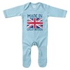 Purple Print House Made in Great Britain Rompersuit Union Jack