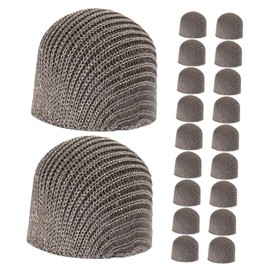 COHEALI 20pcs Replaceable Capacitive Stylus Pen Tips Durable Silver Fiber Mesh Nibs for Touch Screen Devices High Sensitivity Precision Touch Compatible with Tablets and Smartphones