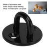 Alomejor 5-Piece Eyelet Plate, Thickened Wall Anchor, Black Stainless Steel,