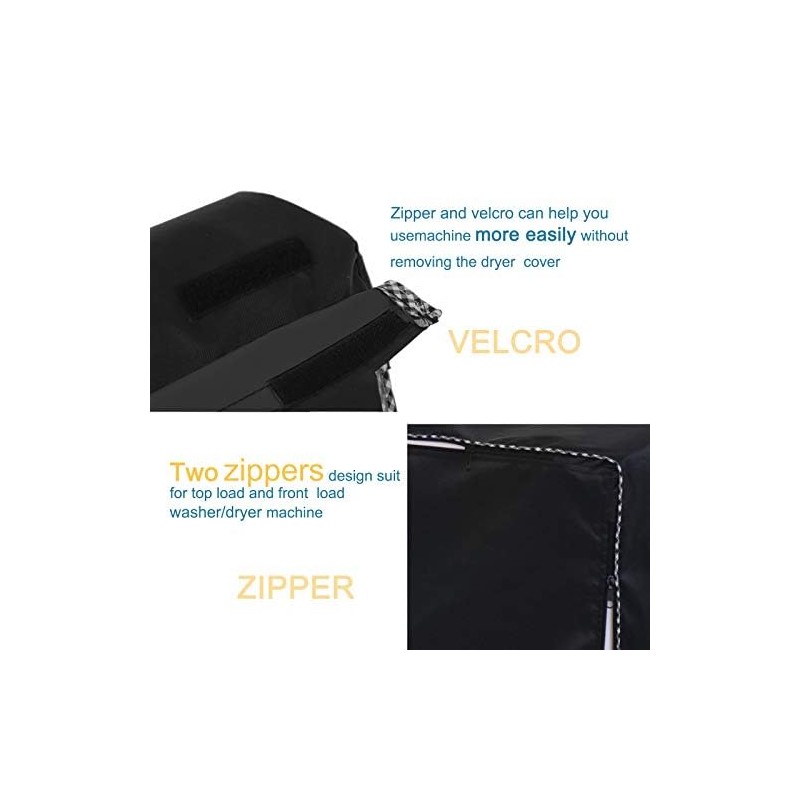AKEfit Washing Machine Cover,Waterproof Dustproof Washing Cover with Zipper,Fit for