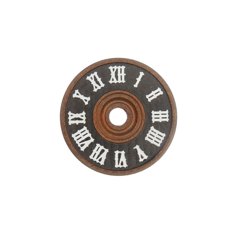 KD89 Dark Brown Wooden Cuckoo Clock with Roman Numerals Made