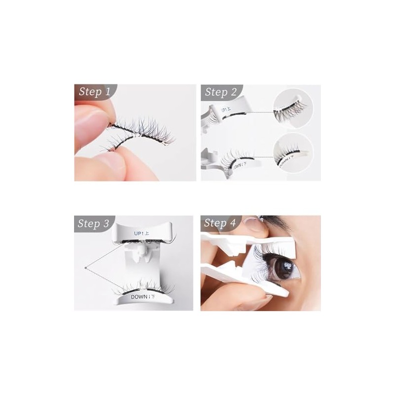 XILIWUS Blisora Magnetic Lashes, Blisdora Original Sandwich Lashes, Reusable Magnetic
