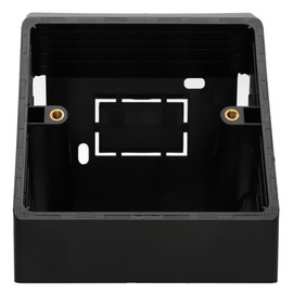 Desk Mount Angled Double Back Box – Compatible with 8.5cm x 8.5cm Faceplates, Durable & Sturdy Design, Easy Installation, Perfect for Power & Data Outlets, Ideal for Offices, Workstations & Home