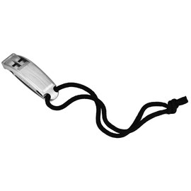 Safety Whistle 3 Colors Double Tube Loud Whistle with Lanyard for Boating, Emergency Survival Rescue Signaling (Grey)