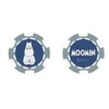 Marushin Golf Marker Moomin Coin Blue Beginner Character 1525009700