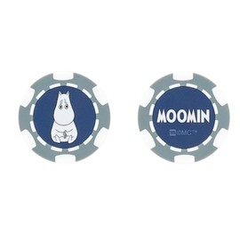 Marushin Golf Marker Moomin Coin Blue Beginner Character 1525009700