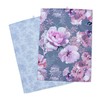 Catherine Lansfield Dramatic Floral Two Pack Tea Towels Grey