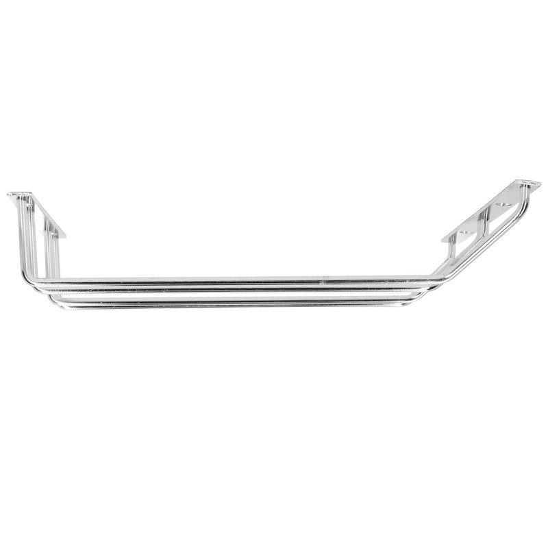 Stainless Steel Double Row Wine Glass Stemware Rack Hanging Stemware