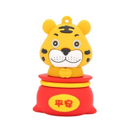 USB Flash Drive Cartoon Tiger Style USB2.0 Hot Swap Plug and Play Shock Resistant Moistureproof Anti Interference U DiskCartoon Tiger 32GB