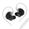 KZA COUSTICS PRX Planar In-Ear Headphones for Audiophiles with Silver-Plated Cable Ergonomic Design HD Microphone Earphones