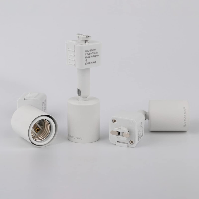 mirrea J Type Track Lighting Head to E26 Medium Screw