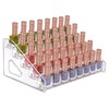 JessLab Nail Polish Organizer, 5-Tier Clear Acrylic Nail Polish Rack