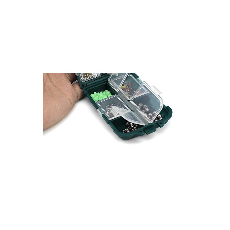 VOANZO 156 Piece Fishing Tackle Box - Sleeve Hooks, Bite