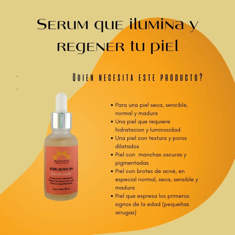 Serum Acido Láctico 10% Sensible Noche