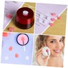 FOMIYES 8pcs Lip Brush Set Cosmetic Spatula Holder Makeup Protector
