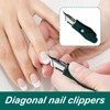 Slanted Nail Clippers | Thick Toenail Cutter | Portable Ingrown