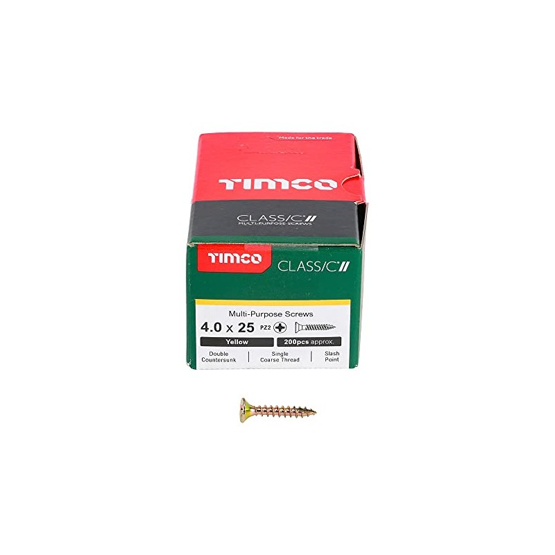TIMCO Classic Multi-Purpose Screws - PZ - Double Countersunk -