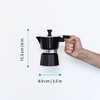 GROSCHE Milano Stovetop Espresso Maker Moka Pot 3 espresso Cup