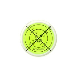 SIZIKJXGHWYI Bubble Spirit Level with Double Sided Adhesive Bottom, 40mm Circular Level Bubble Measuring Tools (40x10mm)