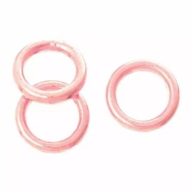 Unbranded 100 pcs Rose Gold Plated Soldered Closed Jump Rings - 6mm - 18 Gauge