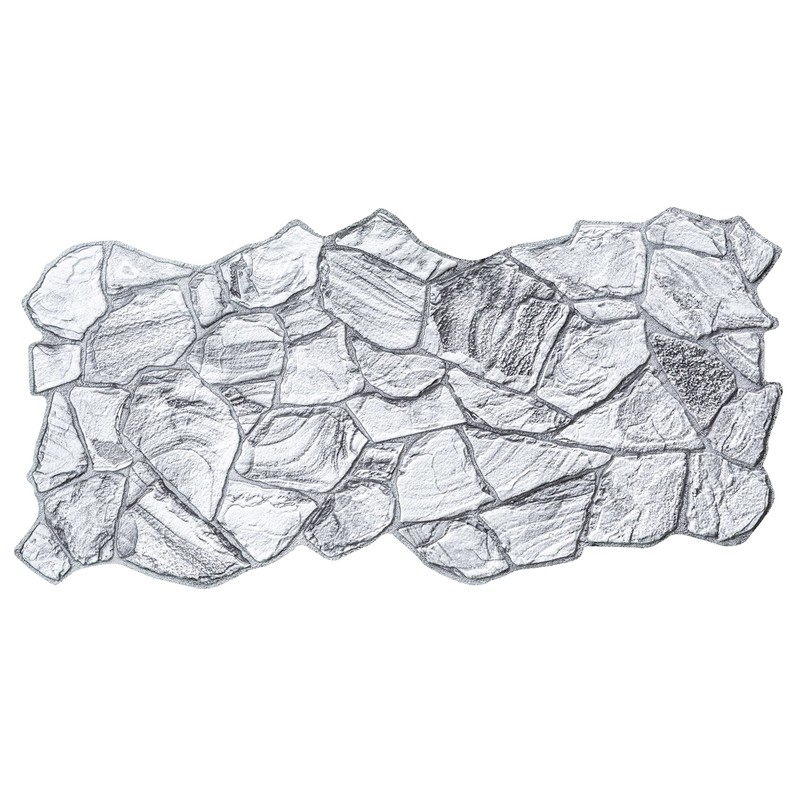 Dundee Deco 3D Wall Panels - White Charcoal Faux Stone