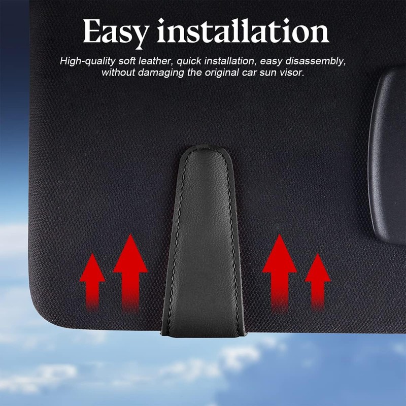XINLIYA Sunglasses Holder for Car Sun Visor, 2 PCS Magnetic