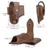 TOURBON Men Leather EDC Organizer Sheath Handmade Tactical Multitool Pouch