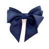 Navy Blue Satin Hair Bow Ladies Navy Blue Bow Hair