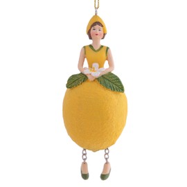 ROSEMARIE SCHULZ Heidelberg Flower Girl Figurine Lemon Sculpture for Hanging Flower Fairy Figurine Decorative Figure