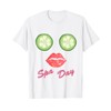 Spa Day TShirt For Women And Girls Cucumber Eyes T-Shirt