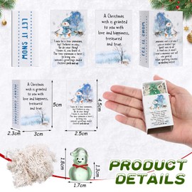 Wonderjune 12 Sets Christmas Emotional Coworker Gifts Employee Appreciation Gifts Bulk Snowman Positive Gifts Christmas Inspirational Gifts Thank You Gifts for Teacher Staff Coworkers Office