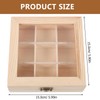 Luxshiny Tea Box Organizer Storage Box - Wooden Tea Bag