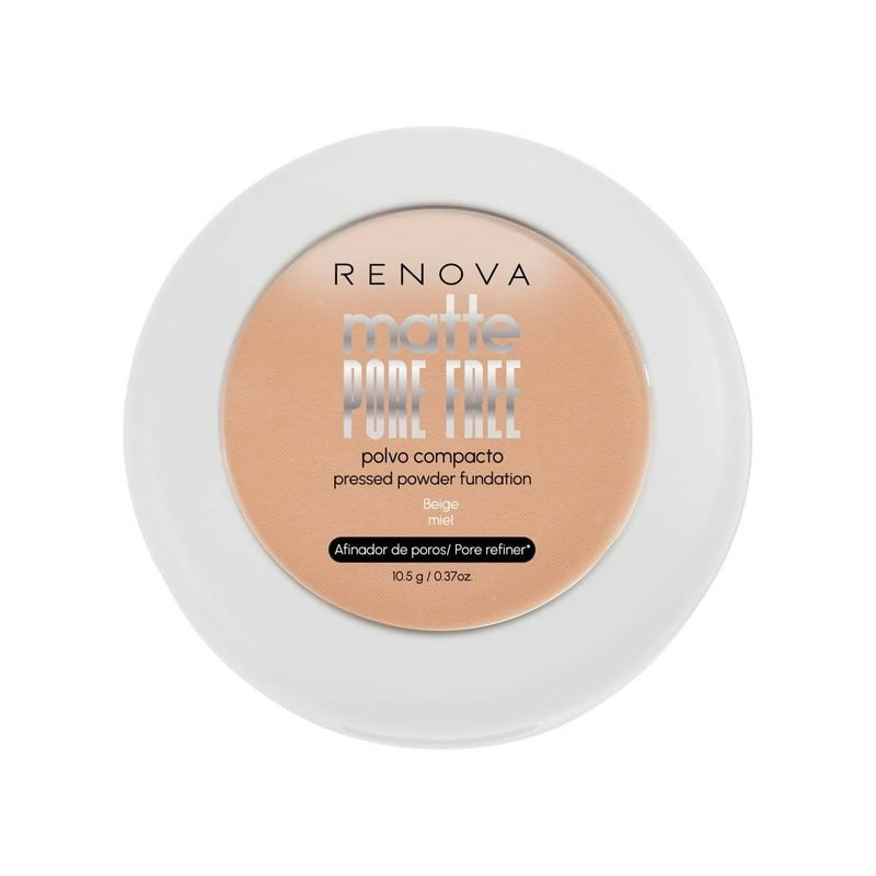 Polvo compacto Renova Matte Pore Free beige soleado 10.5 gr