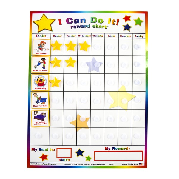 Kenson Kids "I Can Do It" Reward and Responsibility Chart, 11 X 15.5-Inch