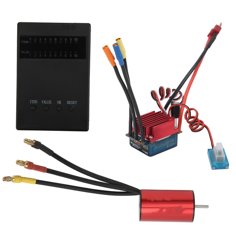 S2440 4000KV Brushless Motor Combo 35A ESC Programming Card Upgrade