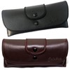 Calabria Double Snap Belt Loop Eyeglass Case Black Brown Variety