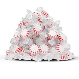 Cambie - Arcor Peppermint Starlights Candy, Individually Wrapped Sweet, Cool & Refreshing Pinwheel Peppermint Hard Candy, Perfect for Parties & Events, Packaged in a Resealable Pouch - 2 lbs