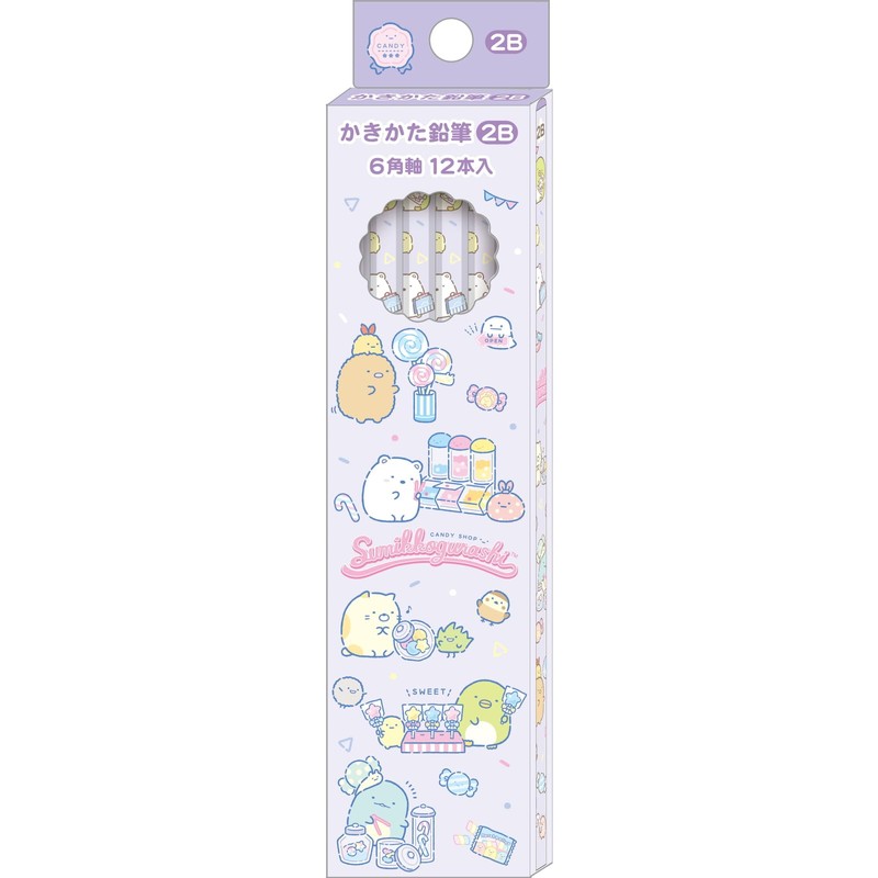 San-X Sumikko Gurashi Kakata Pencil 2B, 1 Dozen PH22502