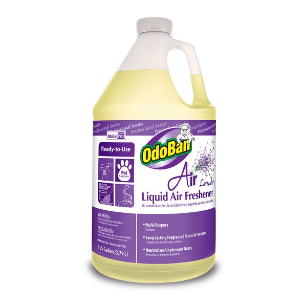 OdoBan Professional Series Ready-to-Use Air Lavender Liquid Air Freshener, 1 Gallon, Lavender Scent