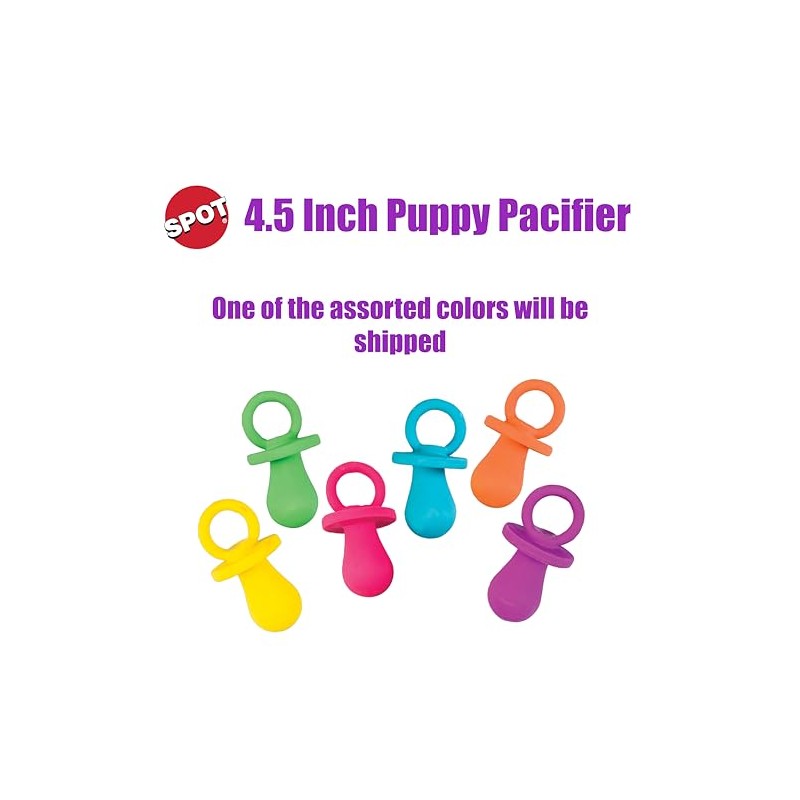 Chupete para perro de látex de 10 cm, los colores