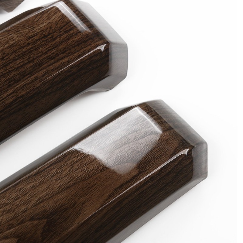 Voodonala Wood Grain Inner Door Handle Covers Trim for Ford