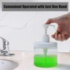 Cosywell Pump Bottle Dispenser Plastic Refillable Bottles Wide Mouth Jar