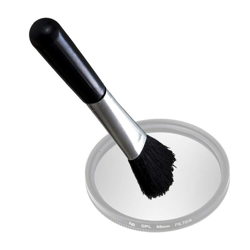 Mollensiuer 1 Piece Plastic Black Round Handle Anti Static Brushes